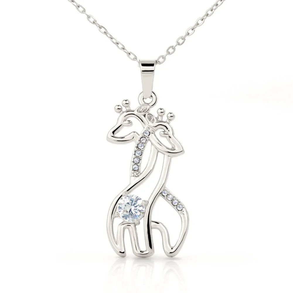 Happy Mother's Day Giraffe Necklace