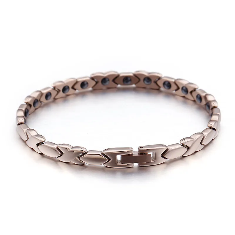 Korean-Inspired Titanium Steel Couple Bracelet - Trendy Stainless Steel Hand Jewelry