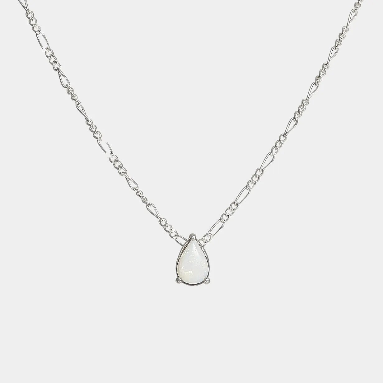 Léa Opal Teardrop Necklace