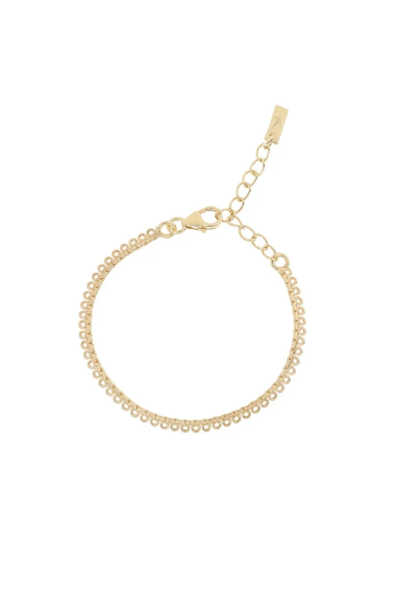 Lace Chain Bracelet - Gold