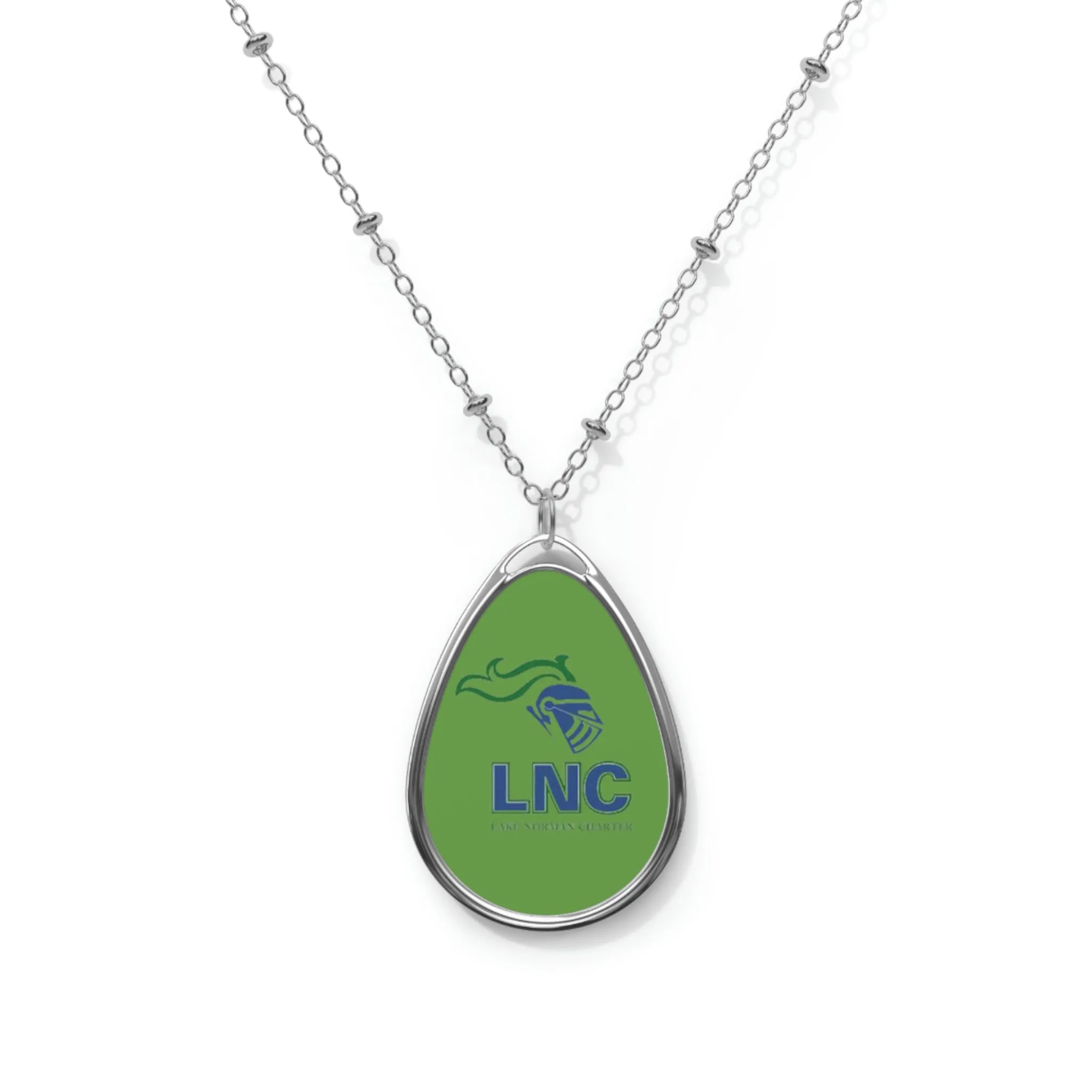 Lake Norman Charter Oval Necklace