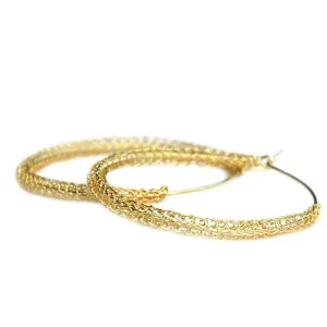 Large Gold hoop earrings , large hoops