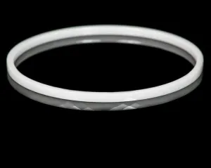 Laurent White Ceramic Bangle