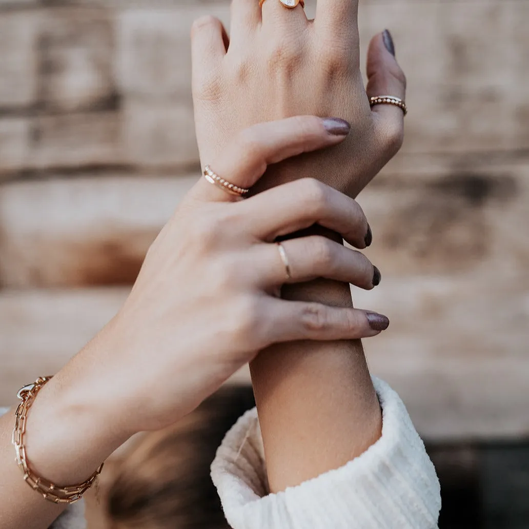 Madeline Gold Filled Paperclip Bracelet