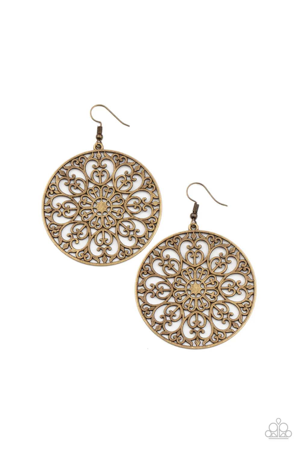 Make A MANDALA Out Of You - Brass Earring