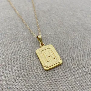 Medallion Initial Necklace