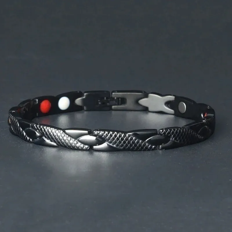 Men's Copper Magnetic Bracelet - Health Energy Germanium Arthritis