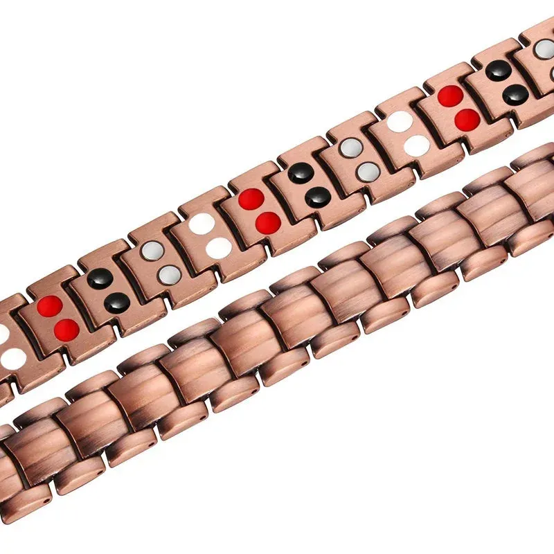 Men's Copper Magnetic Bracelet - Health Energy Germanium Arthritis