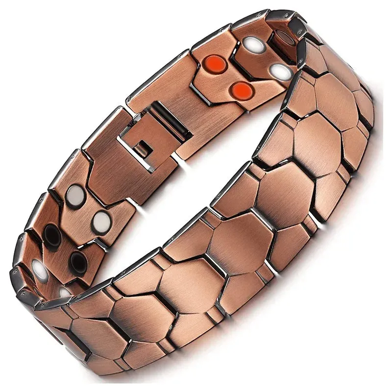 Men's Copper Magnetic Bracelet - Health Energy Germanium Arthritis