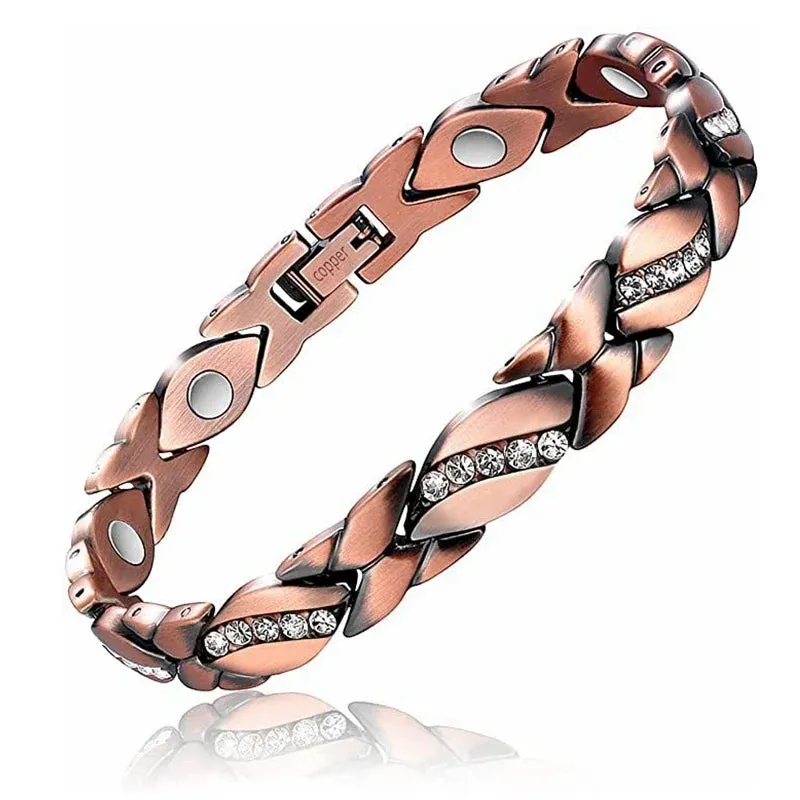 Men's Copper Magnetic Bracelet - Health Energy Germanium Arthritis