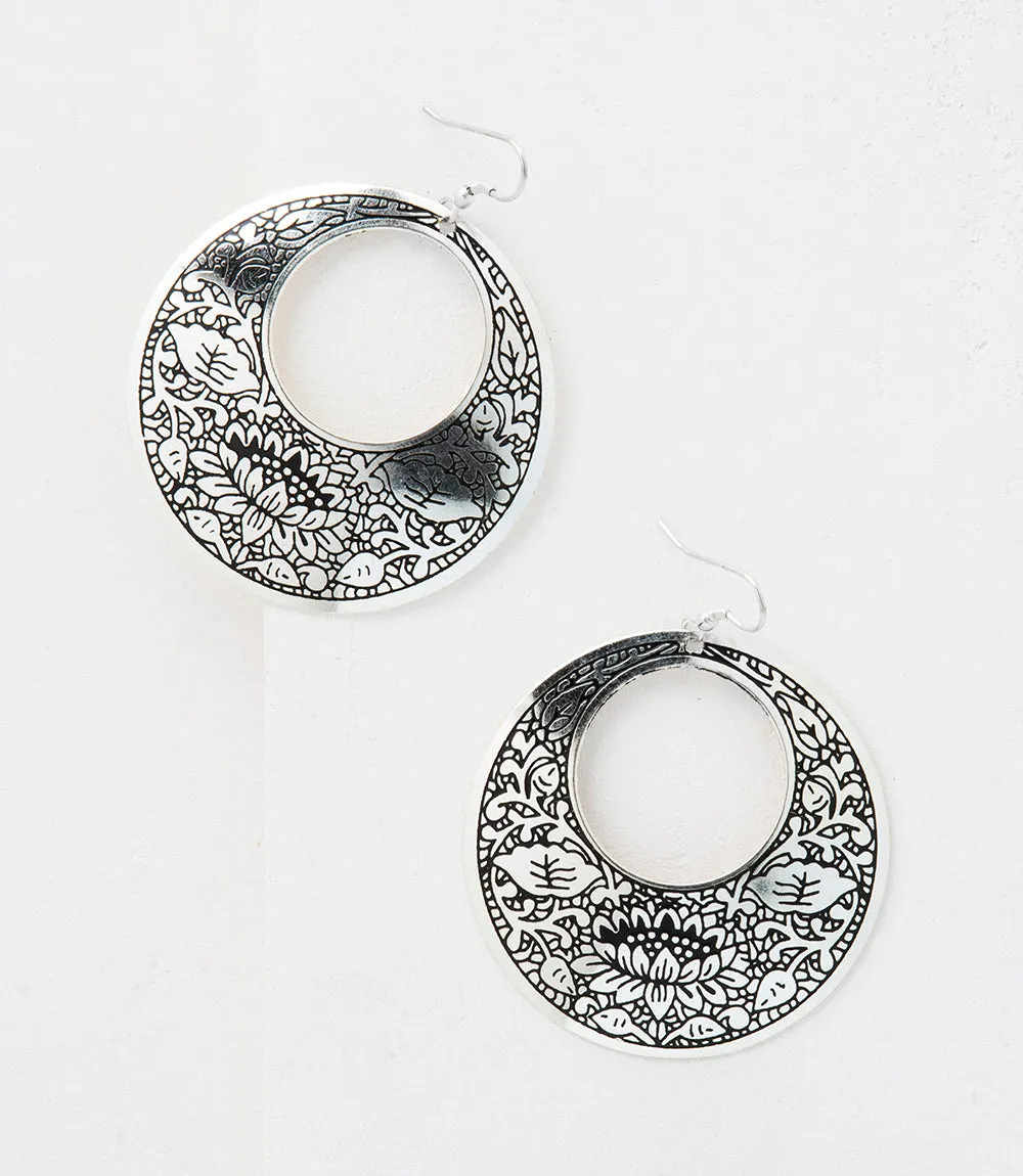 Metal Impression Earrings