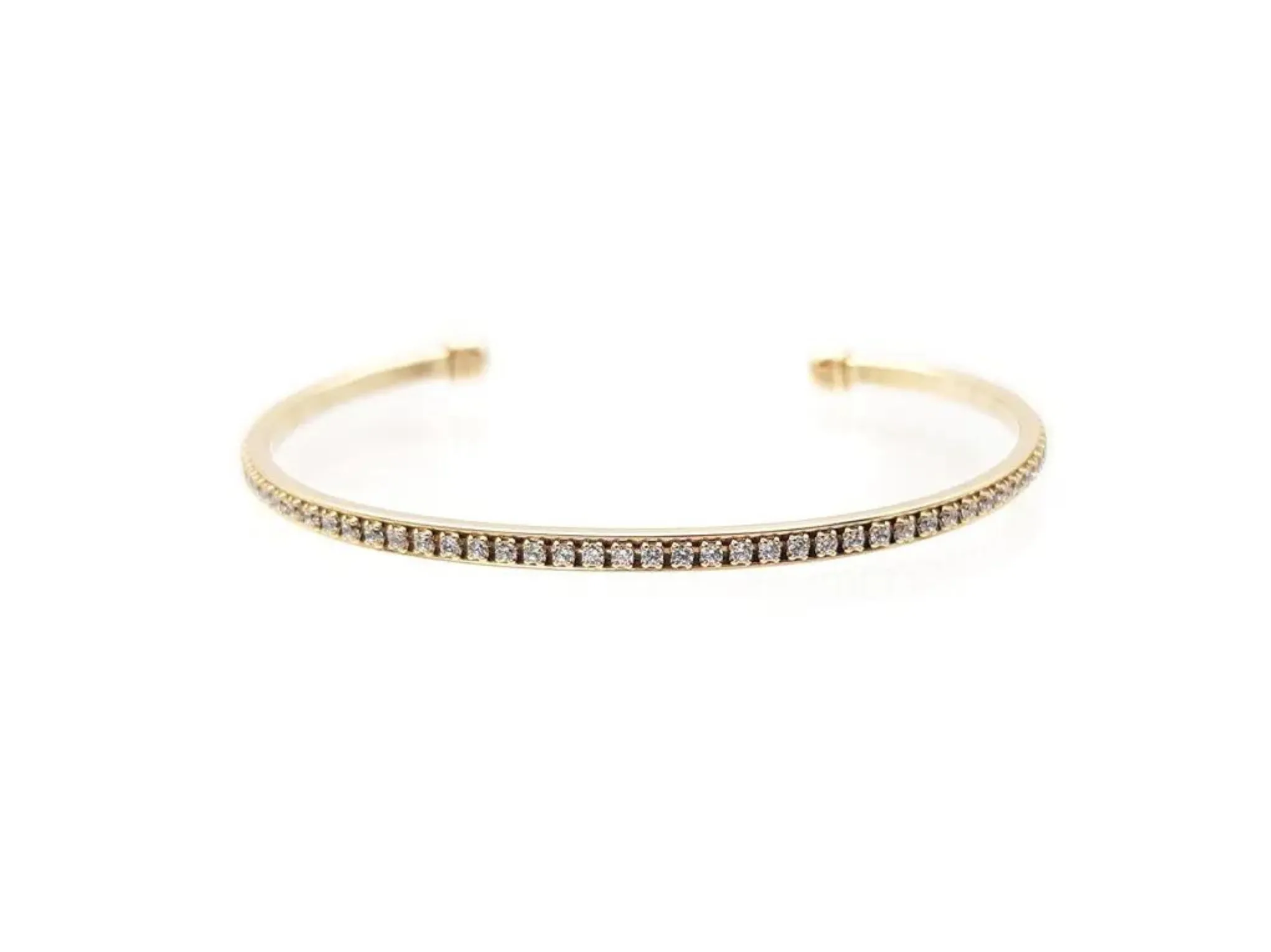 Natalia - Simple Crystal Bridal Bangle Bracelet