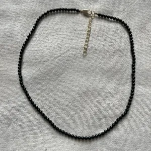 Obsidian 3mm Beaded Necklace - Protection