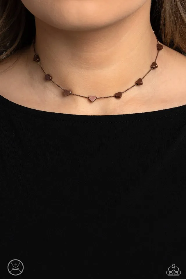 Paparazzi Necklace ~ Public Display of Affection - Copper