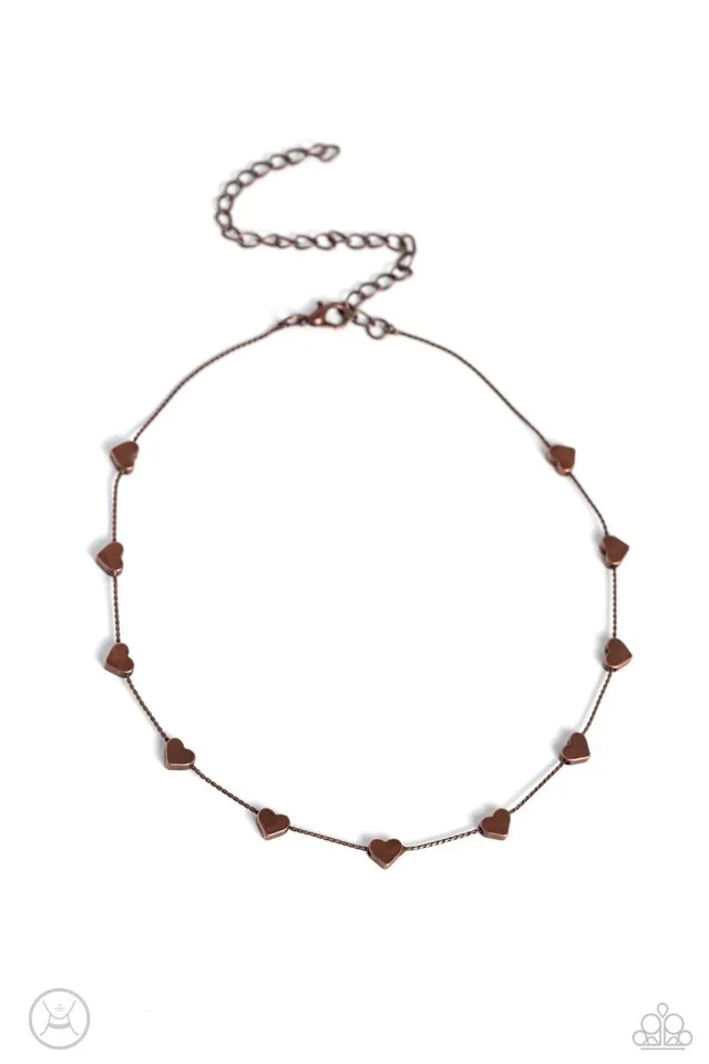 Paparazzi Necklace ~ Public Display of Affection - Copper