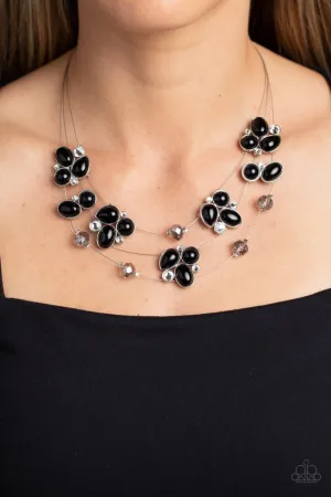 Paparazzi Necklace ~ Snow Angels - Black