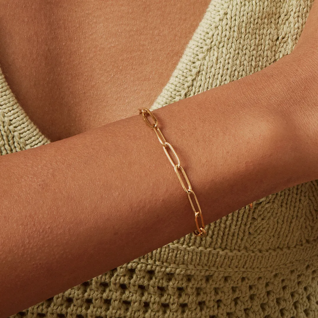 Paperclip Bracelet - Gold