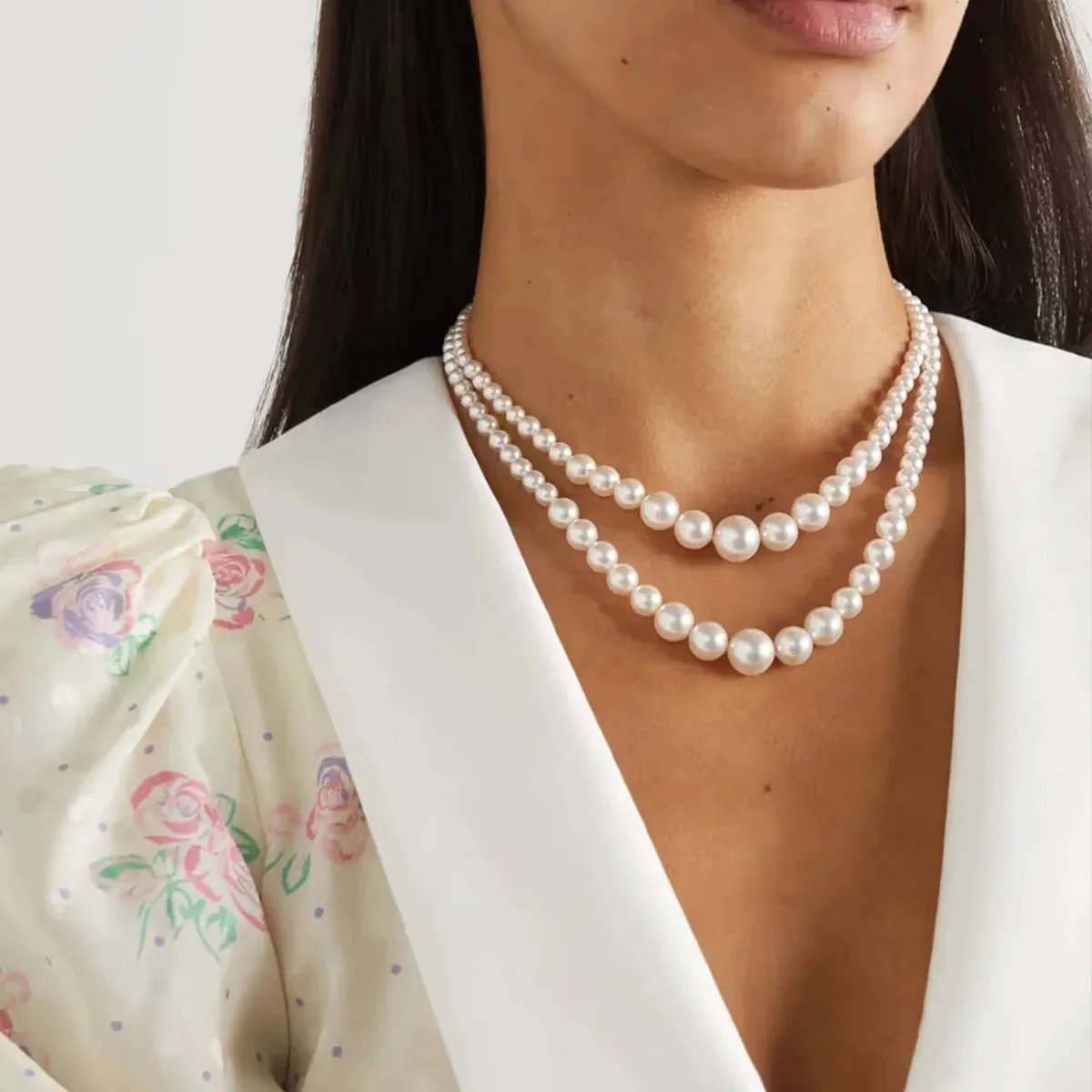 Pearl Layered Elegance Necklace