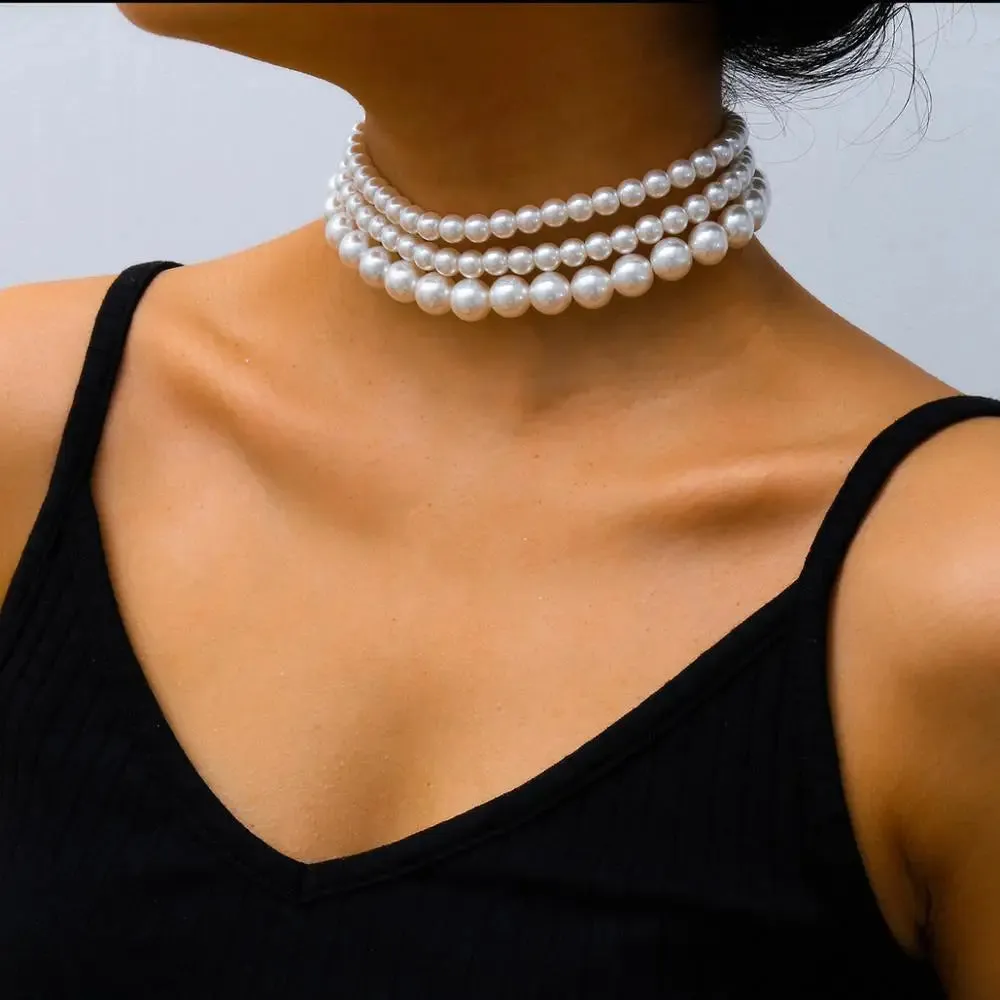 Pearl Layered Elegance Necklace