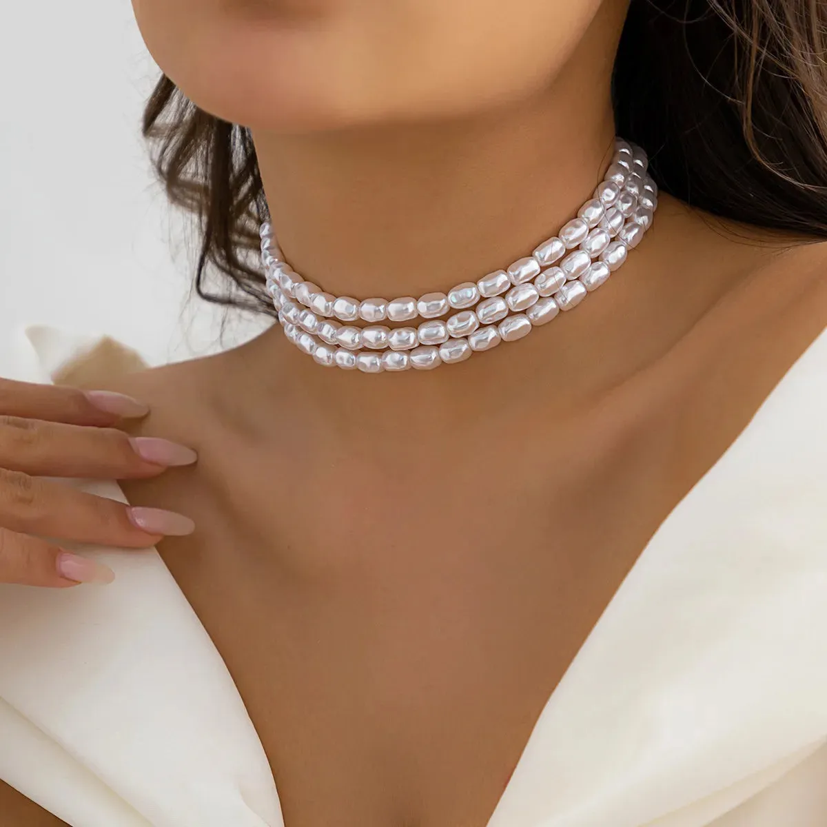 Pearl Layered Elegance Necklace