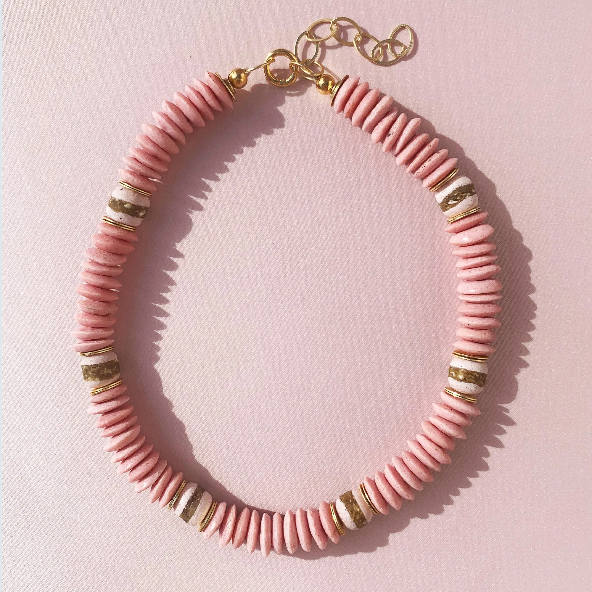 Pink Beaded Necklace