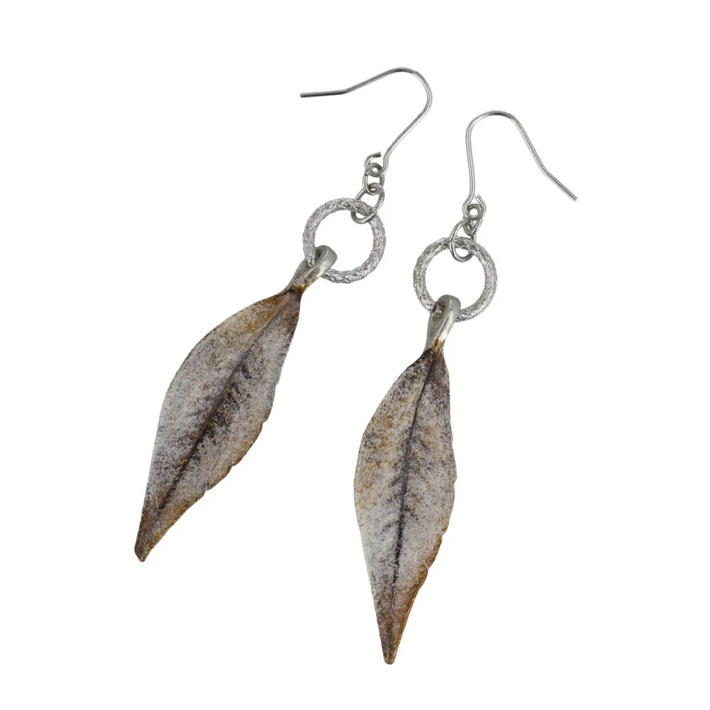 Pottery Esque Leaf Earrings