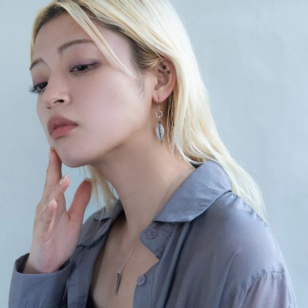 Pottery Esque Leaf Earrings