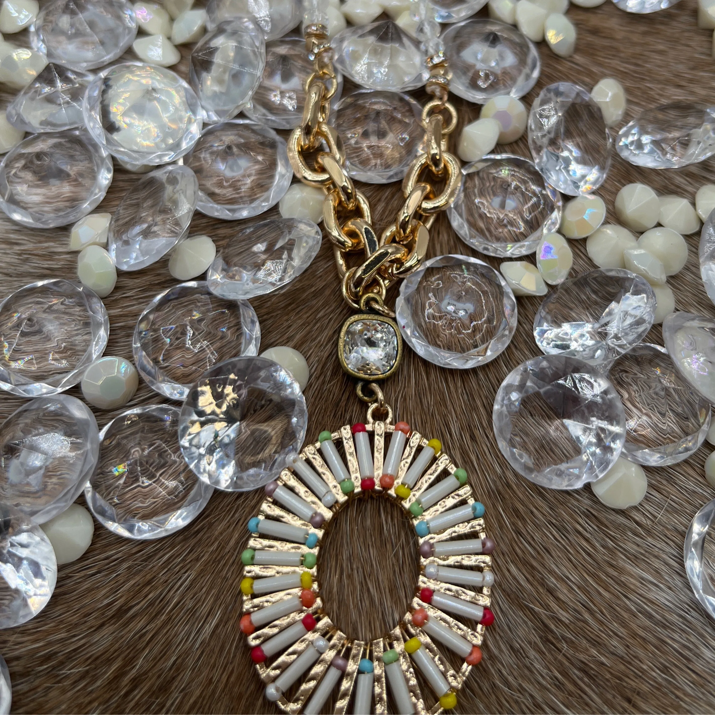 PP Round Multicolor Necklace