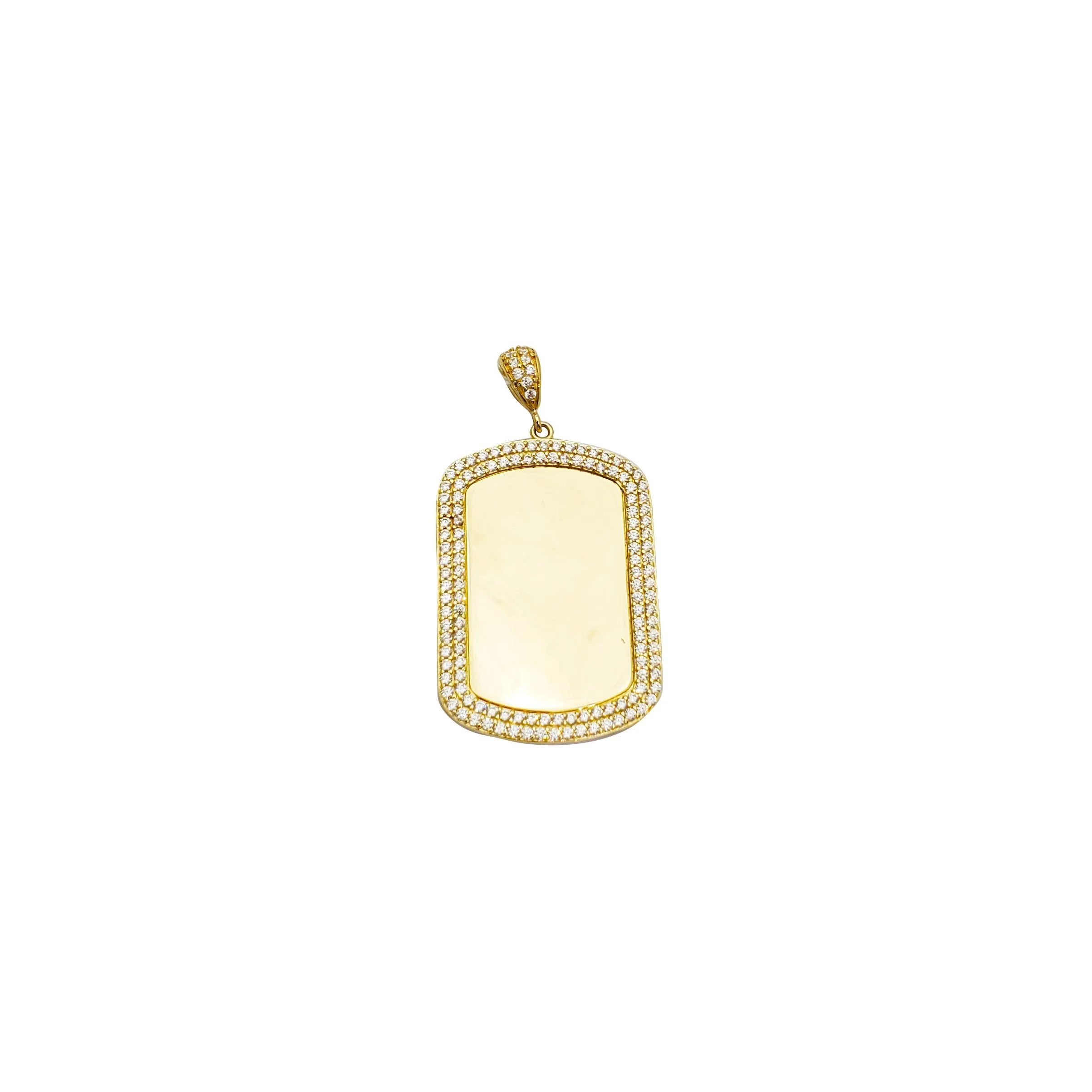 Rectangle Shape Picture Pendant (14K)