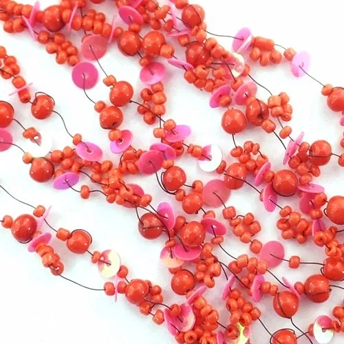 Red Beaded Necklace