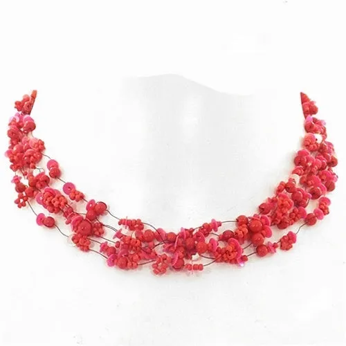 Red Beaded Necklace