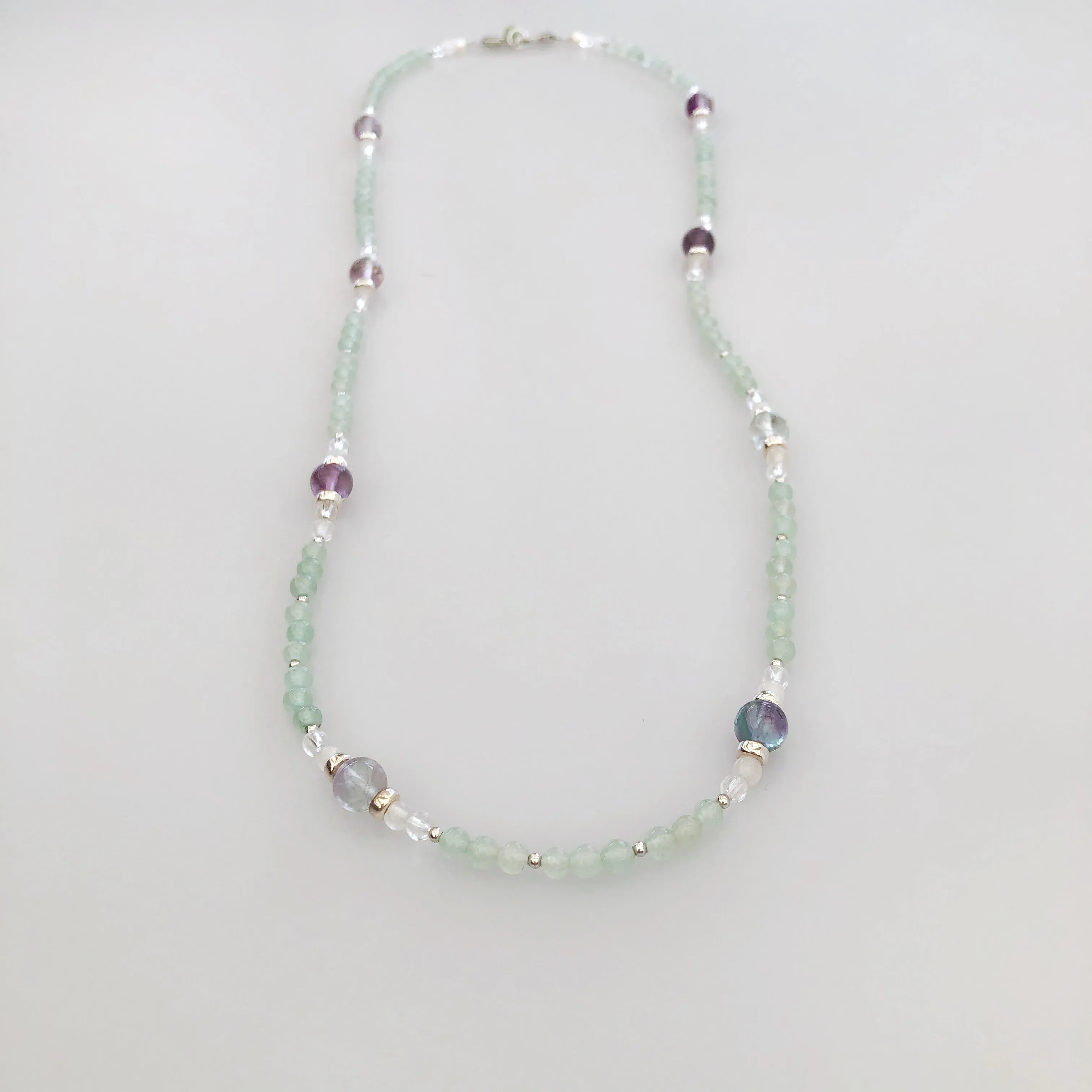 Return to Origin Beaded Aventurine Necklace 28 Inch