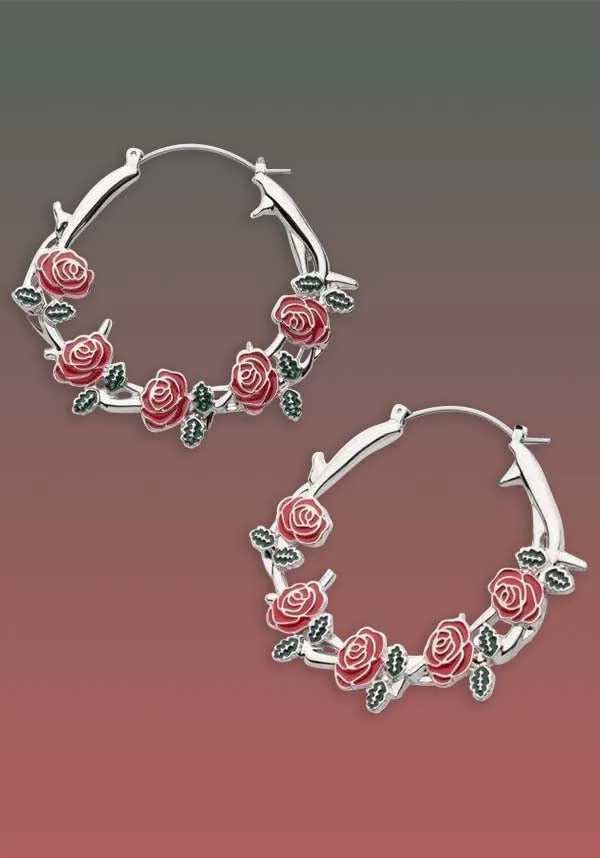 Roses and Thorns | PLUG HOOP EARRINGS