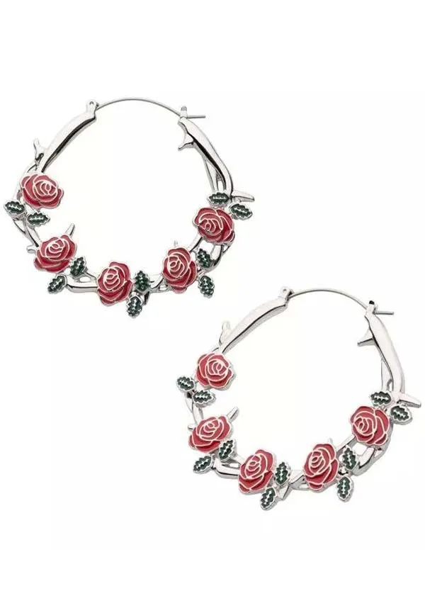 Roses and Thorns | PLUG HOOP EARRINGS