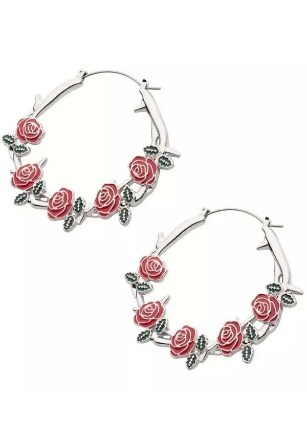 Roses and Thorns | PLUG HOOP EARRINGS