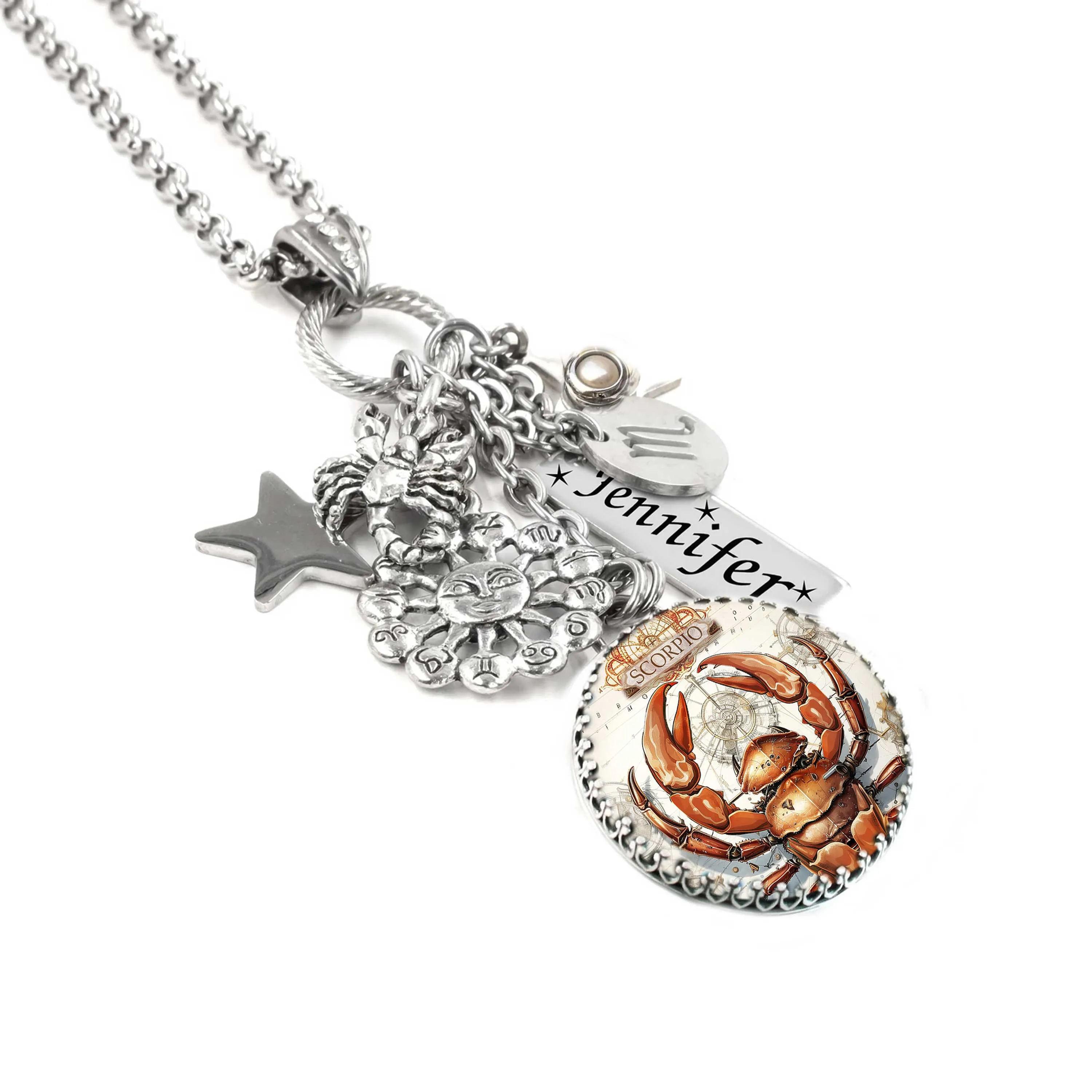 Scorpio Horoscope Necklace