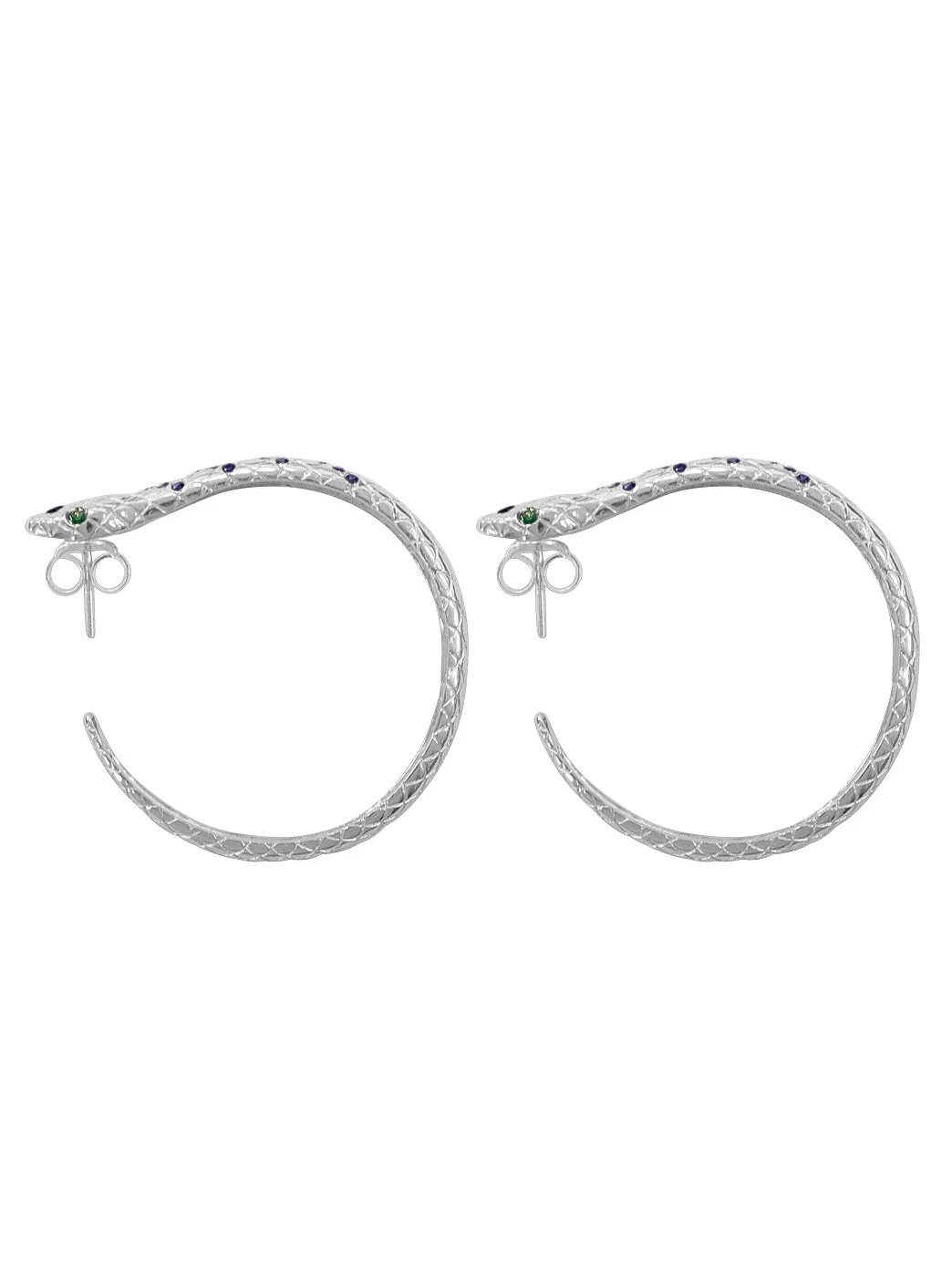 Snake Hoop Earrings