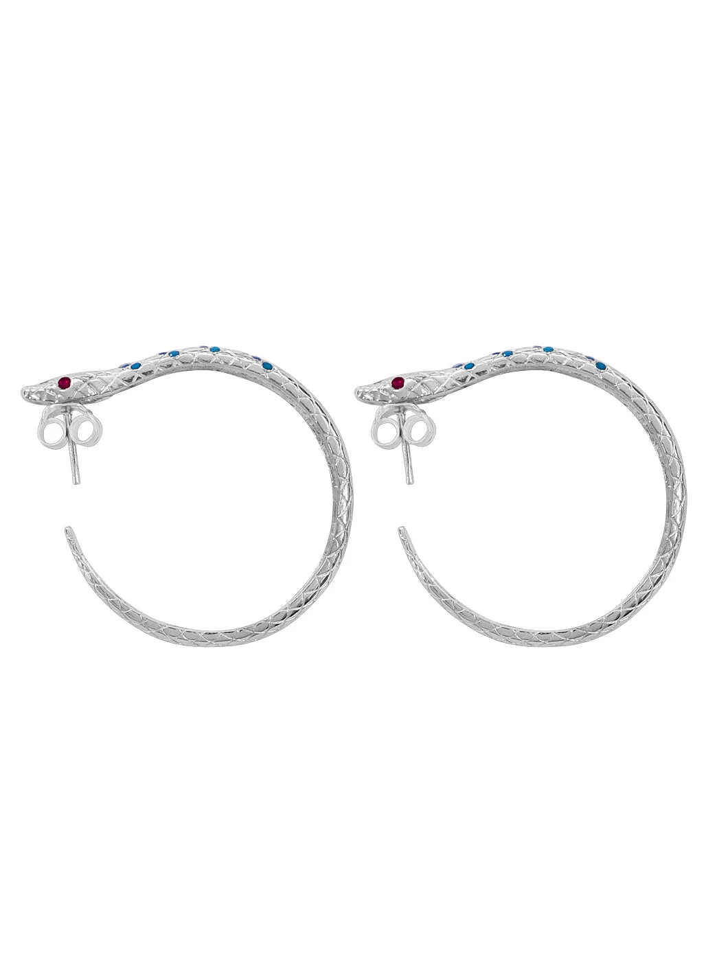 Snake Hoop Earrings