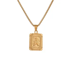 Square Monogram Pendant