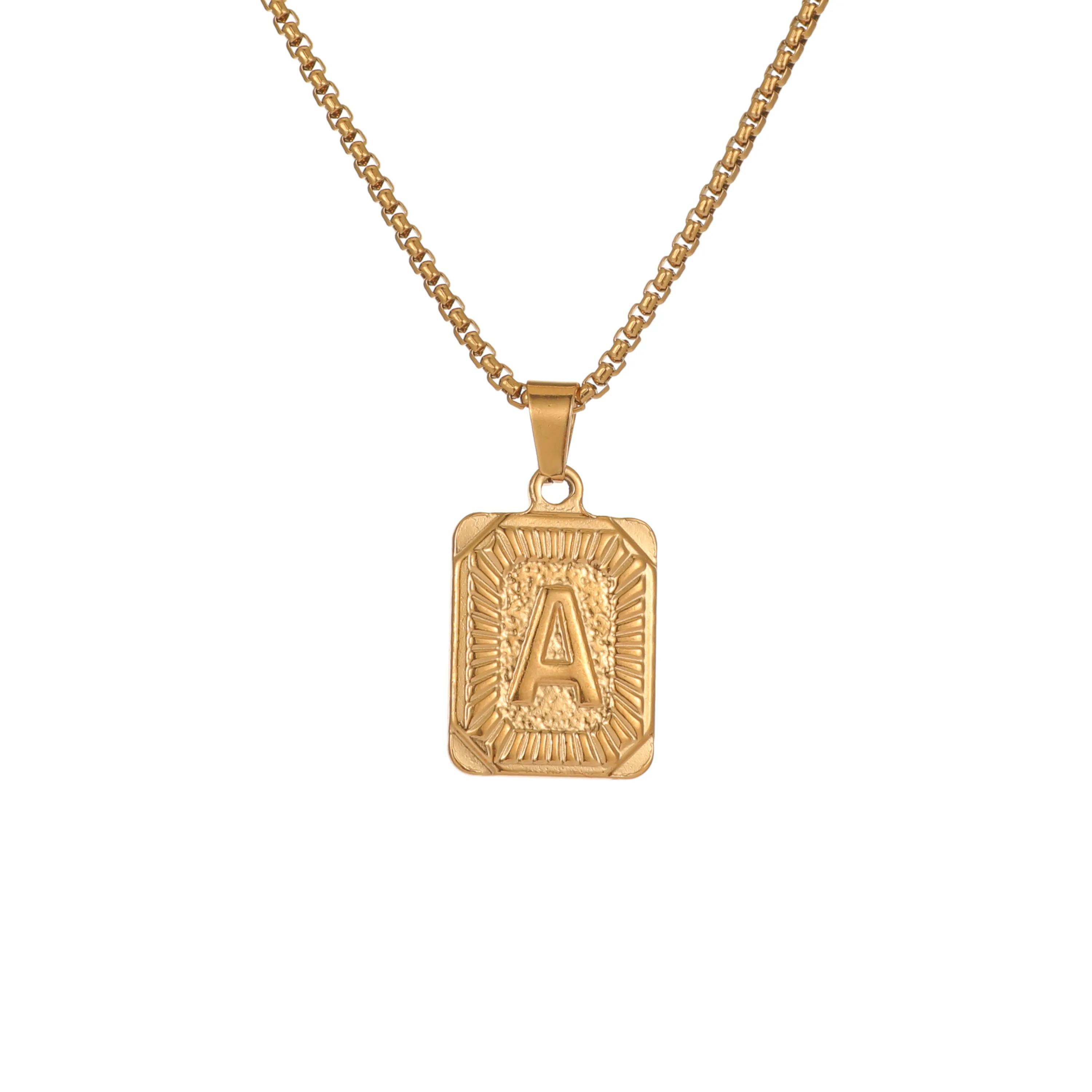 Square Monogram Pendant