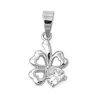 Sterling Silver Clover Leaf Pendant