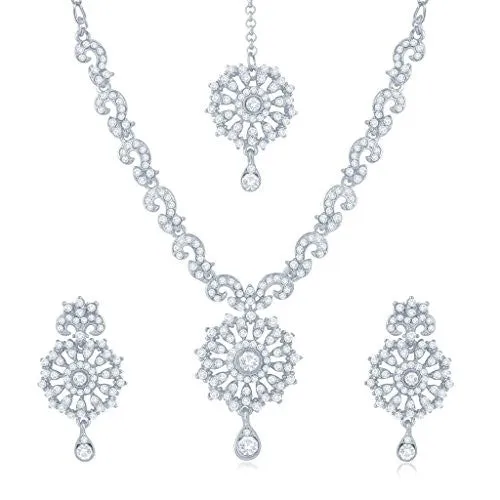 Sukkhi Graceful 3 Pieces Necklace Set Combo for Women