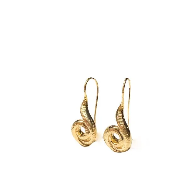 Surrea gold plated silver earrings