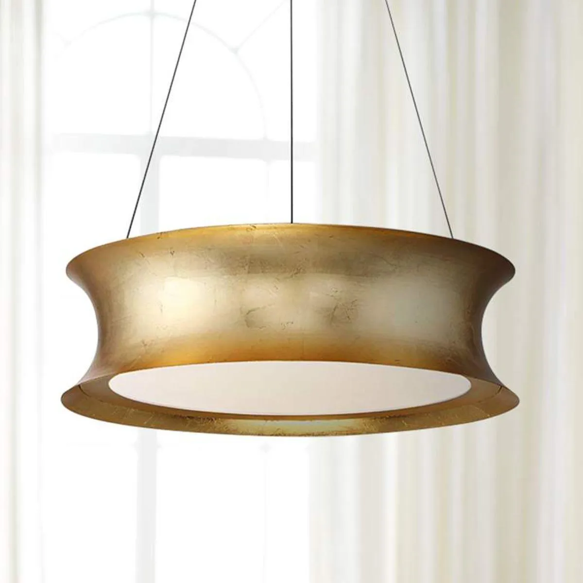 Tango 20 in. LED Pendant Light Gold Finish