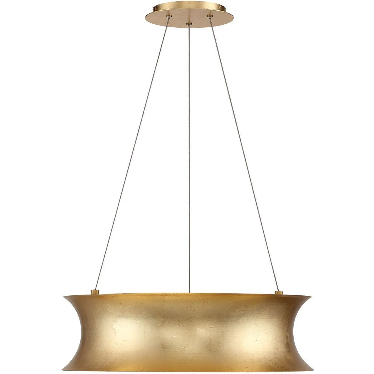 Tango 20 in. LED Pendant Light Gold Finish