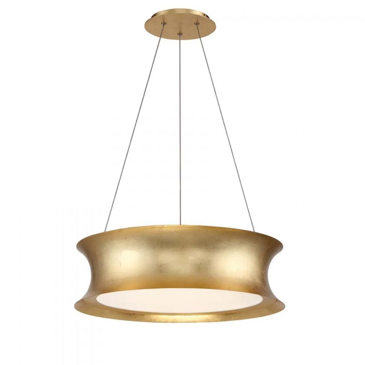 Tango 20 in. LED Pendant Light Gold Finish