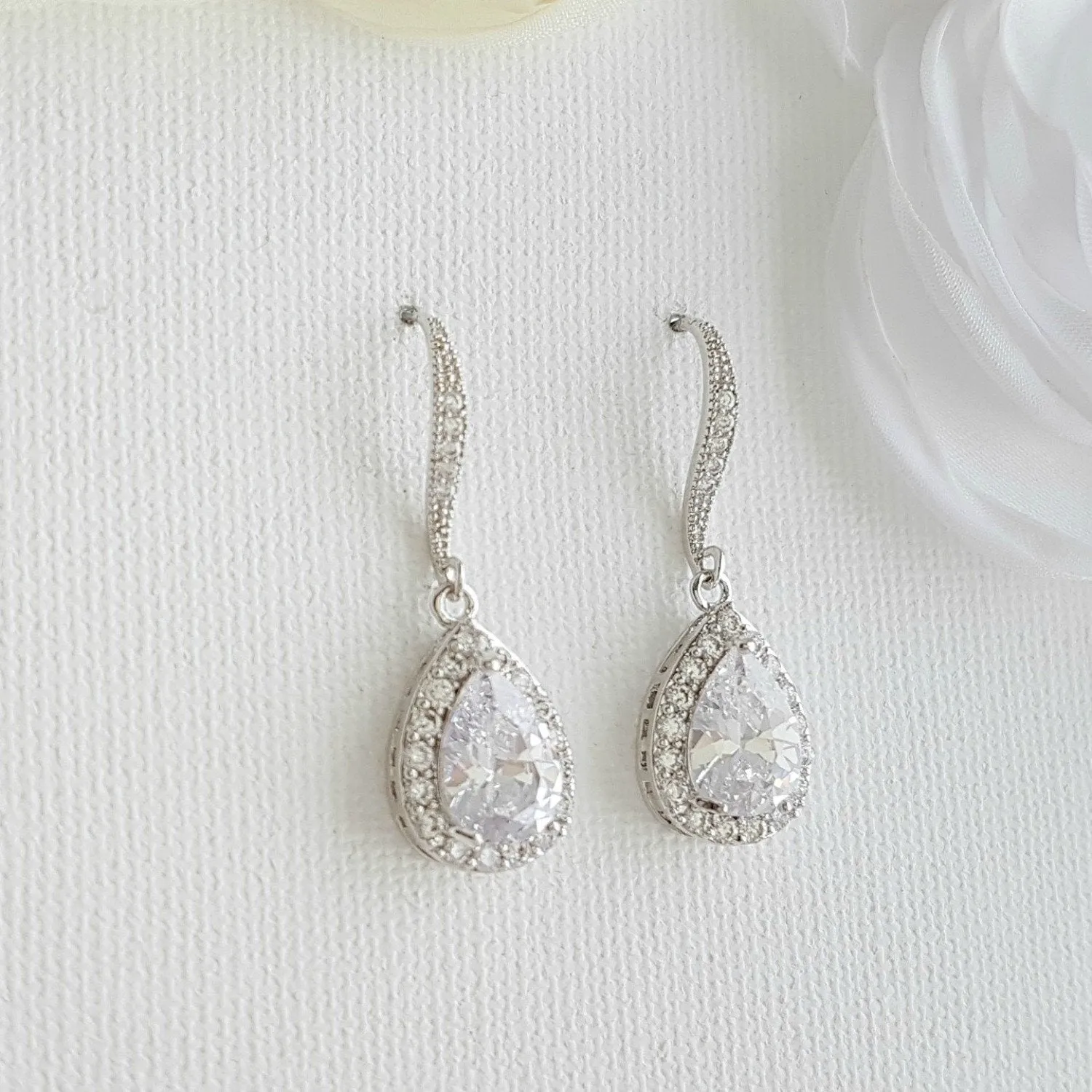 Teardrop Dangle Earrings-Emma