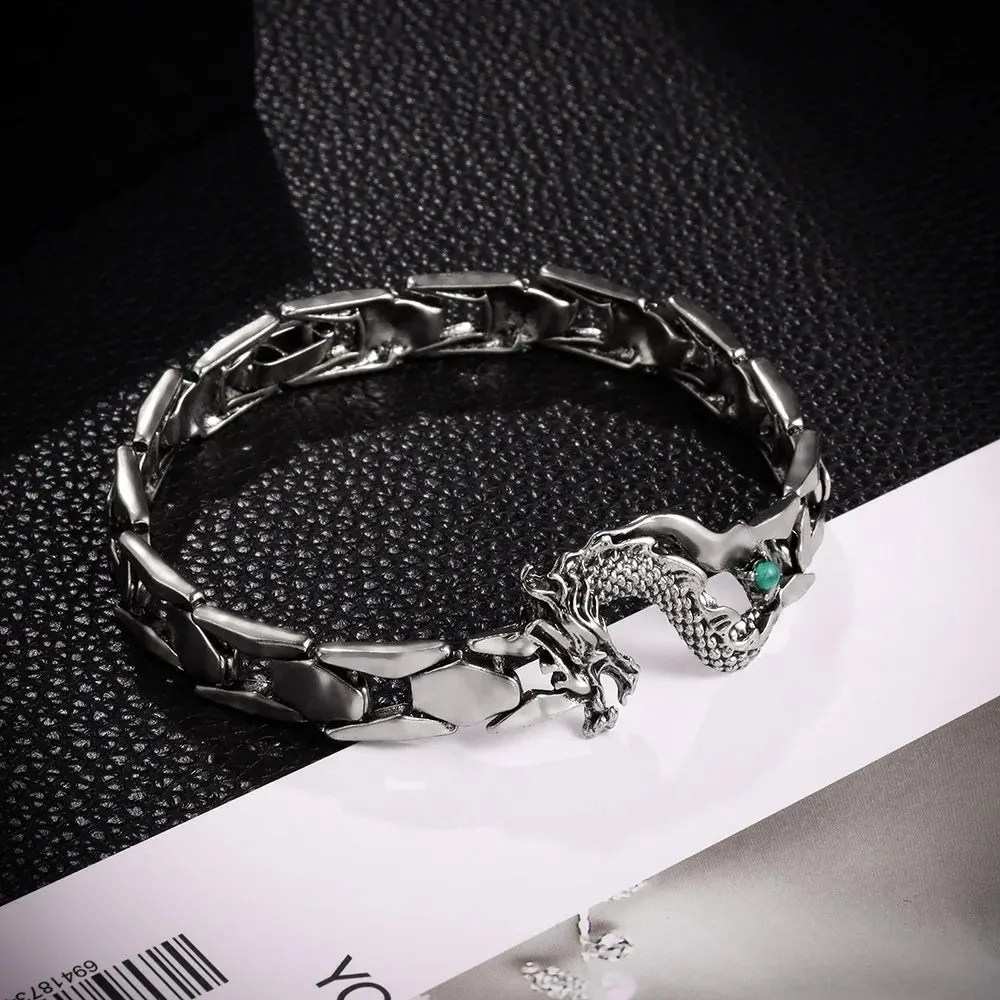 Trend Fierce Dragon Totem Bracelet Charming Men's Bracelet New Fashion Party Gift Accessories Jewelry Wholesale