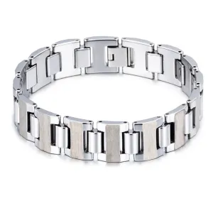 Trendy Korean Men's Tungsten Steel Bracelet - Wholesale Fashion Jewelry Gift