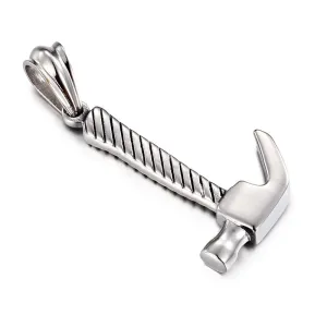 Trendy Men's Hammer Pendant Jewelry in Titanium Steel - Creative Personalized Design